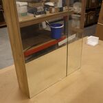 Spiegelkast met verlichting Allibert, 829008, naturel houtdecor